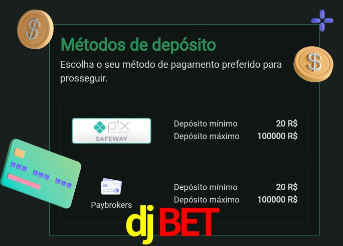O cassino djbet oferece uma grande variedade de métodos de pagamento
